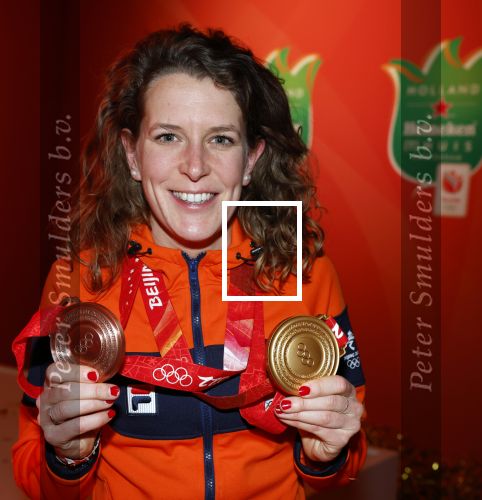 Schiphol 21 februari 2022
De olympische sporters en medaille winnaars komen terug uit Peking en worden gehuldigd in het Hilton Hotel. Ireen Wust