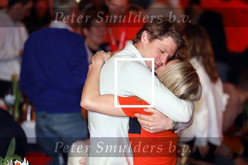 Schiphol 21 februari 2022
De olympische sporters en medaille winnaars komen terug uit Peking en worden gehuldigd in het Hilton Hotel. Irene Schouten met partner vriend Verloofde Dirkjan Mak