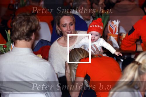 Schiphol 21 februari 2022
De olympische sporters en medaille winnaars komen terug uit Peking en worden gehuldigd in het Hilton Hotel. Irene Schouten