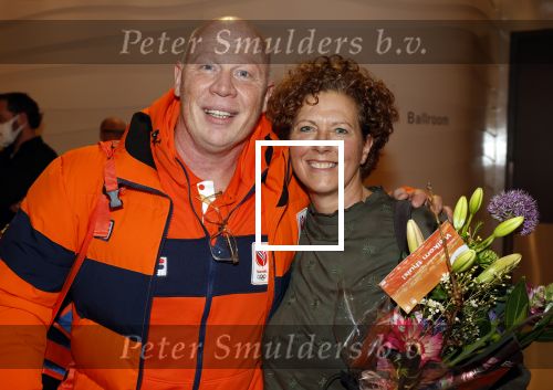 Schiphol 21 februari 2022
De olympische sporters en medaille winnaars komen terug uit Peking en worden gehuldigd in het Hilton Hotel. Jeroen Kraaij met zijn vrouw