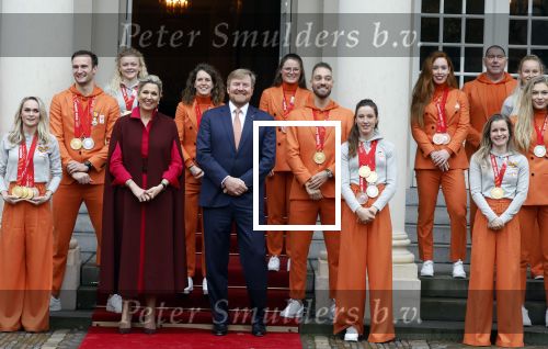 Den Haag 22 februari 2022
De nederlandse medaille winnaars zijn te gast bij Koning Willem Alexander en Koningin Maxima op paleis Noordeinde. Aanwezig oa Irene Schouten Suzanne Schulting Ireen Wust Thomas Krol Antoinette de Jong Marijke Groenewoud Selma Poutsma Yara v kerkhof Xandra Velzeboer Kimberley Bos Patrick Roest en Kjeld Nuis