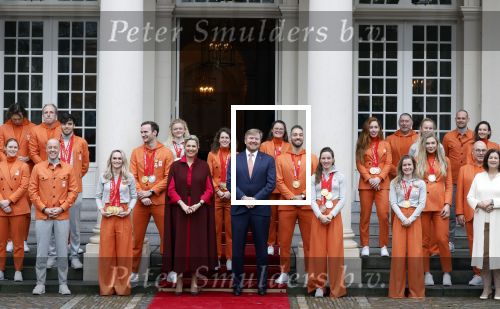 Den Haag 22 februari 2022
De nederlandse medaille winnaars zijn te gast bij Koning Willem Alexander en Koningin Maxima op paleis Noordeinde. Aanwezig oa Irene Schouten Suzanne Schulting Ireen Wust Thomas Krol Antoinette de Jong Marijke Groenewoud Selma Poutsma Yara v kerkhof Xandra Velzeboer Kimberley Bos Patrick Roest en Kjeld Nuis