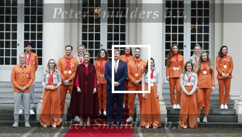 Den Haag 22 februari 2022
De nederlandse medaille winnaars zijn te gast bij Koning Willem Alexander en Koningin Maxima op paleis Noordeinde. Aanwezig oa Irene Schouten Suzanne Schulting Ireen Wust Thomas Krol Antoinette de Jong Marijke Groenewoud Selma Poutsma Yara v kerkhof Xandra Velzeboer Kimberley Bos Patrick Roest en Kjeld Nuis