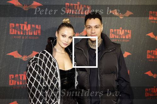 Amsterdam 28 februari 2022
Premiere Batman in Pathe Arena .
Gregory v d Wiel en zijn partner Rose Bertram