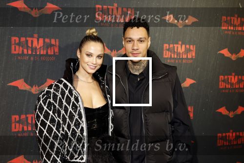 Amsterdam 28 februari 2022
Premiere Batman in Pathe Arena .
Gregory v d Wiel en zijn partner Rose Bertram