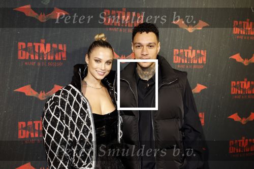 Amsterdam 28 februari 2022
Premiere Batman in Pathe Arena .
Gregory v d Wiel en zijn partner Rose Bertram