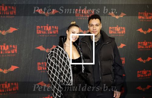 Amsterdam 28 februari 2022
Premiere Batman in Pathe Arena .
Gregory v d Wiel en zijn partner Rose Bertram