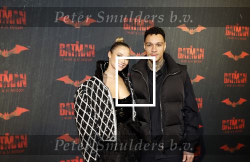Amsterdam 28 februari 2022
Premiere Batman in Pathe Arena .
Gregory v d Wiel en zijn partner Rose Bertram