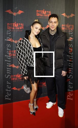 Amsterdam 28 februari 2022
Premiere Batman in Pathe Arena .
Gregory v d Wiel en zijn partner Rose Bertram