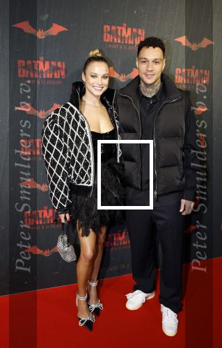 Amsterdam 28 februari 2022
Premiere Batman in Pathe Arena .
Gregory v d Wiel en zijn partner Rose Bertram