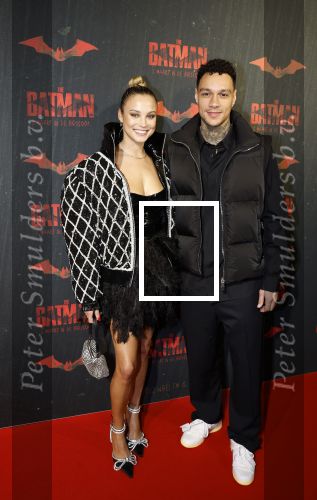 Amsterdam 28 februari 2022
Premiere Batman in Pathe Arena .
Gregory v d Wiel en zijn partner Rose Bertram