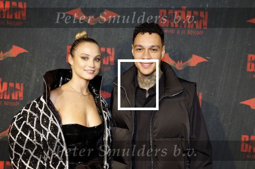 Amsterdam 28 februari 2022
Premiere Batman in Pathe Arena .
Gregory v d Wiel en zijn partner Rose Bertram