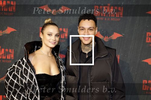 Amsterdam 28 februari 2022
Premiere Batman in Pathe Arena .
Gregory v d Wiel en zijn partner Rose Bertram