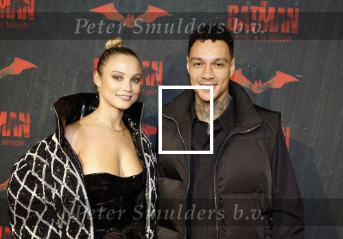 Amsterdam 28 februari 2022
Premiere Batman in Pathe Arena .
Gregory v d Wiel en zijn partner Rose Bertram
