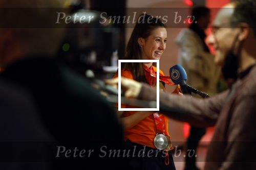 Schiphol 21 februari 2022
De olympische sporters en medaille winnaars komen terug uit Peking en worden gehuldigd in het Hilton Hotel. Suzanne Schulting