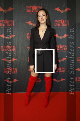 Amsterdam 28 februari 2022
Premiere Batman in Pathe Arena .
Zoe Ivory met vriend Julius Clay v Sauers