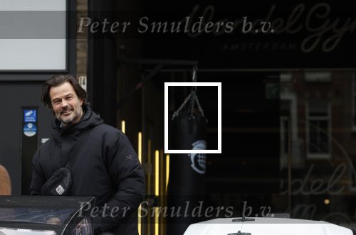 Amsterdam 21 februari 2023
Arie Boomsma op zijn bakfiets onderweg naar Vondelgym.