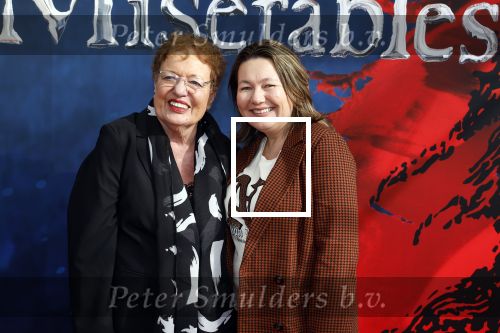 Amsterdam 5 maart 2023
Premiere les Miserables in Carre.
Astrid Nijgh met haar parter Louise Schmidt