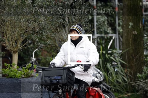 Amsterdam, 13 maart 2023
Chazia Mourali op de fiets in Amsterdam