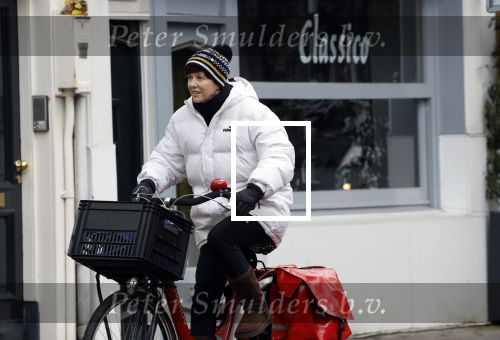 Amsterdam, 13 maart 2023
Chazia Mourali op de fiets in Amsterdam