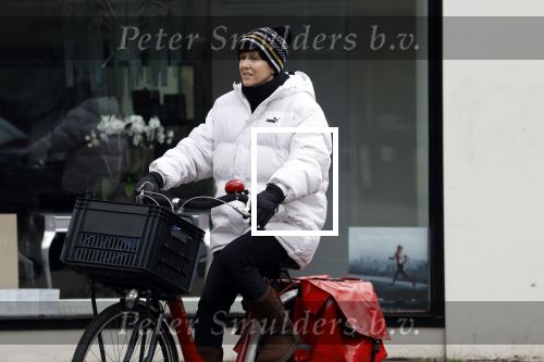 Amsterdam, 13 maart 2023
Chazia Mourali op de fiets in Amsterdam