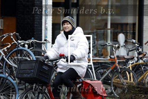 Amsterdam, 13 maart 2023
Chazia Mourali op de fiets in Amsterdam