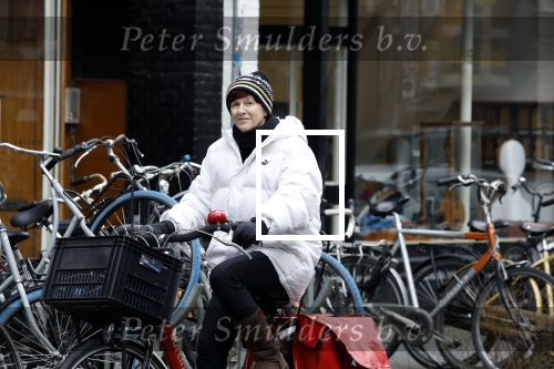 Amsterdam, 13 maart 2023
Chazia Mourali op de fiets in Amsterdam