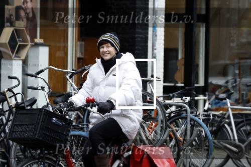 Amsterdam, 13 maart 2023
Chazia Mourali op de fiets in Amsterdam