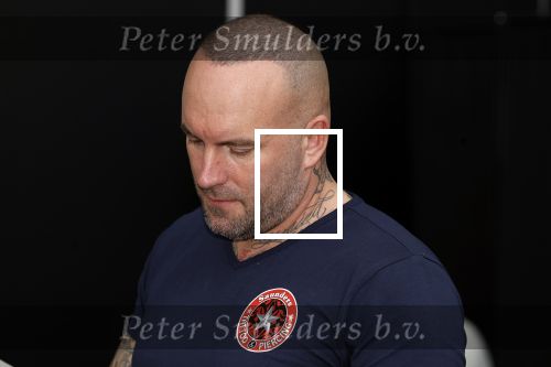 Amsterdam 18 februari 2023
Dean saunders met tatoo shop  op de huishoudbeurs in de rai