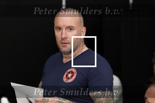 Amsterdam 18 februari 2023
Dean saunders met tatoo shop  op de huishoudbeurs in de rai
