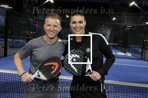Amsterdam 10 maart 2023
Padel wedstrijd bij Plaza Padel voor het goede doel  Villa Pardoes.
Dirk Kuyt en Chatilla v Grinsven