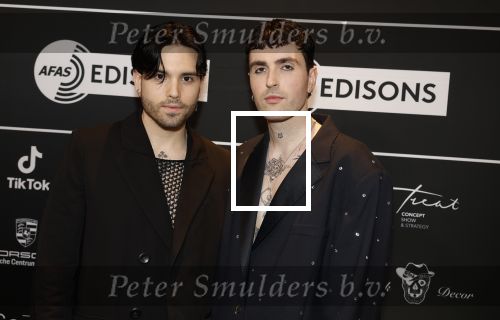 Leusden 6 maart 2023
Uitreiking Edisons in het AFAS theater .
Duncan laurence met zijn partner