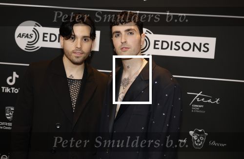 Leusden 6 maart 2023
Uitreiking Edisons in het AFAS theater .
Duncan laurence met zijn partner