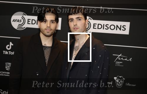 Leusden 6 maart 2023
Uitreiking Edisons in het AFAS theater .
Duncan laurence met zijn partner