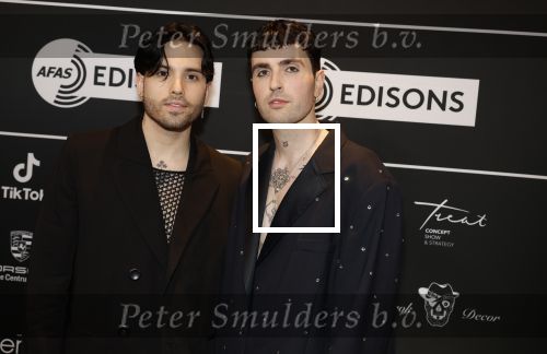 Leusden 6 maart 2023
Uitreiking Edisons in het AFAS theater .
Duncan laurence met zijn partner