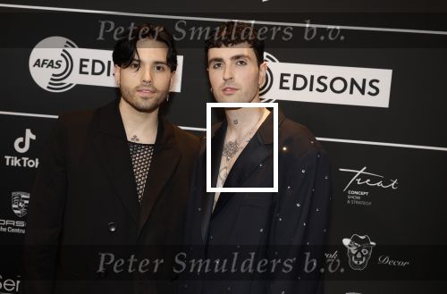 Leusden 6 maart 2023
Uitreiking Edisons in het AFAS theater .
Duncan laurence met zijn partner