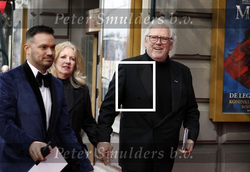 Amsterdam 5 maart 2023
Premiere les Miserables in Carre. Ernst daniel Smid met partner