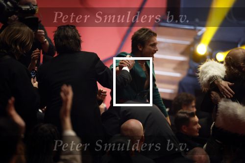 Leusden 6 maart 2023
Uitreiking Edisons in het AFAS theater .
Maan en haar vriend Goldband-zanger Karel Gerlach op de edisons. Goldband is de grote winnaar met m,eerdere edisons