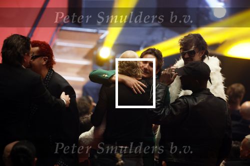 Leusden 6 maart 2023
Uitreiking Edisons in het AFAS theater .
Maan en haar vriend Goldband-zanger Karel Gerlach op de edisons. Goldband is de grote winnaar met m,eerdere edisons