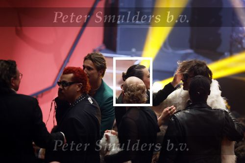 Leusden 6 maart 2023
Uitreiking Edisons in het AFAS theater .
Maan en haar vriend Goldband-zanger Karel Gerlach op de edisons. Goldband is de grote winnaar met m,eerdere edisons