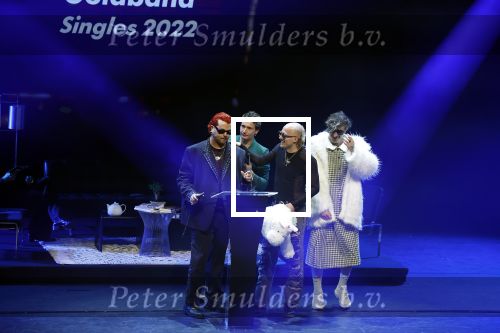 Leusden 6 maart 2023
Uitreiking Edisons in het AFAS theater .
Karel Gerlach van de band Goldband met Maan de Steenwinkel
