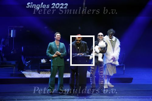 Leusden 6 maart 2023
Uitreiking Edisons in het AFAS theater .
Karel Gerlach van de band Goldband met Maan de Steenwinkel