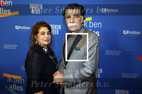 Amsterdam 10 maart 2023
Boekenbal 2023 in de schouwburg van Amsterdam.
Kader Abdolah met partner