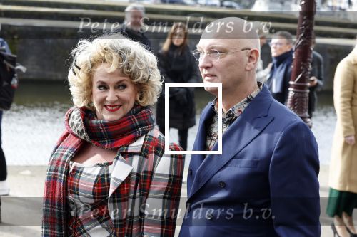 Amsterdam 5 maart 2023
Premiere les Miserables in Carre.
Karin Bloemen met man