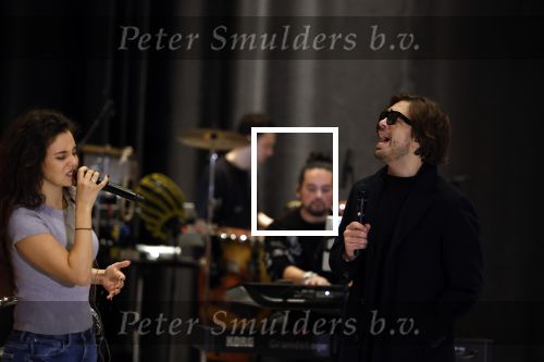 Utrecht 6 maart 2023
Repetities Holland zingt Hazes met aanwezig Jeroen v d Boom Gerard Joling  Waylon Karsu John de Bever Jamai en Samantha Steenwijk.