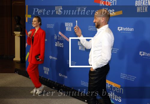 Amsterdam 10 maart 2023
Boekenbal 2023 in de schouwburg van Amsterdam.
Kimberley Klaver met haar man Michel