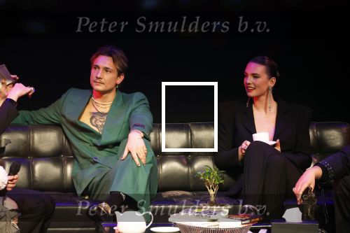 Leusden 6 maart 2023
Uitreiking Edisons in het AFAS theater .
Maan en haar vriend Goldband-zanger Karel Gerlach op de edisons. Goldband is de grote winnaar met m,eerdere edisons