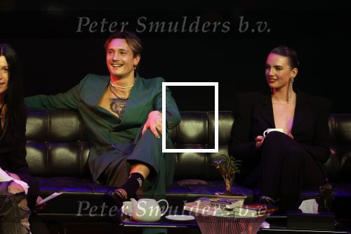 Leusden 6 maart 2023
Uitreiking Edisons in het AFAS theater .
Maan en haar vriend Goldband-zanger Karel Gerlach op de edisons. Goldband is de grote winnaar met m,eerdere edisons
