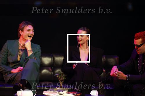 Leusden 6 maart 2023
Uitreiking Edisons in het AFAS theater .
Maan en haar vriend Goldband-zanger Karel Gerlach op de edisons. Goldband is de grote winnaar met m,eerdere edisons