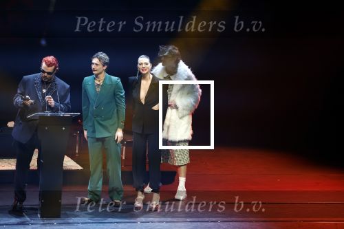 Leusden 6 maart 2023
Uitreiking Edisons in het AFAS theater .
Maan en haar vriend Goldband-zanger Karel Gerlach op de edisons. Goldband is de grote winnaar met m,eerdere edisons